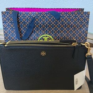 Tory Burch Blake double zip crossbody slim